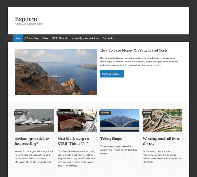 Featured image theme